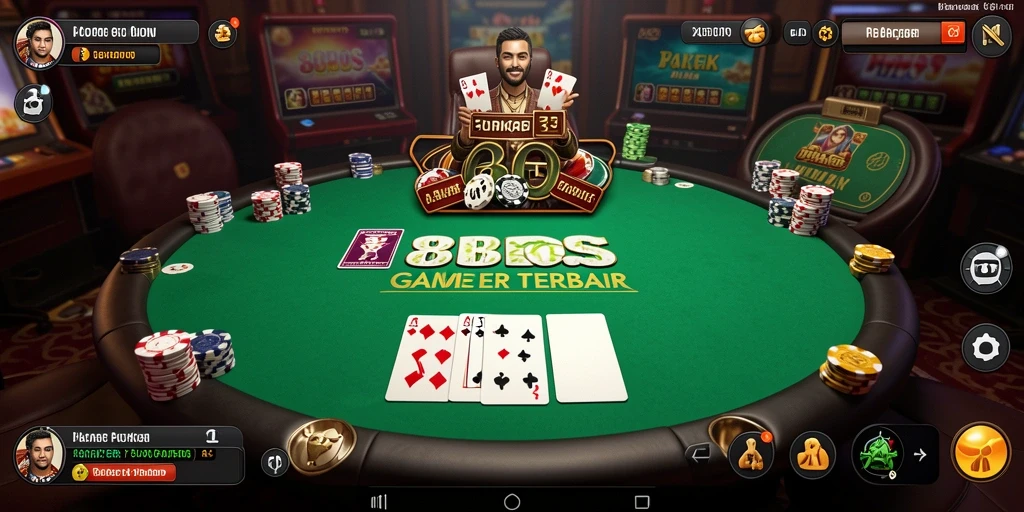 Screenshot gameplay poker yang intens di 88BOS.
