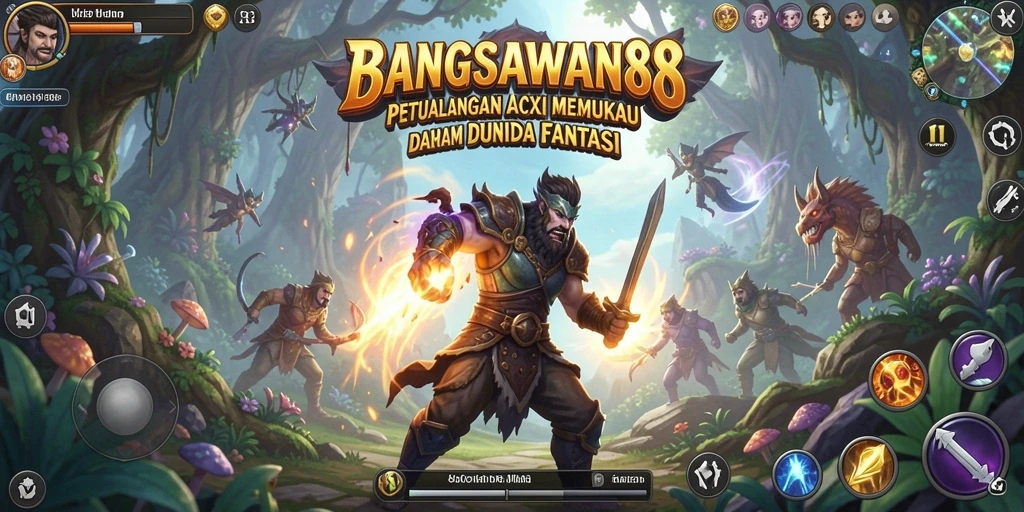 Tampilan gameplay BANGSAWAN88 yang penuh aksi dan strategi.