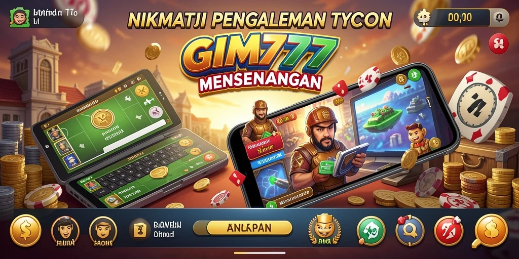 Screenshot utama GIM777 menampilkan gameplay Tycoon yang seru dan menantang.