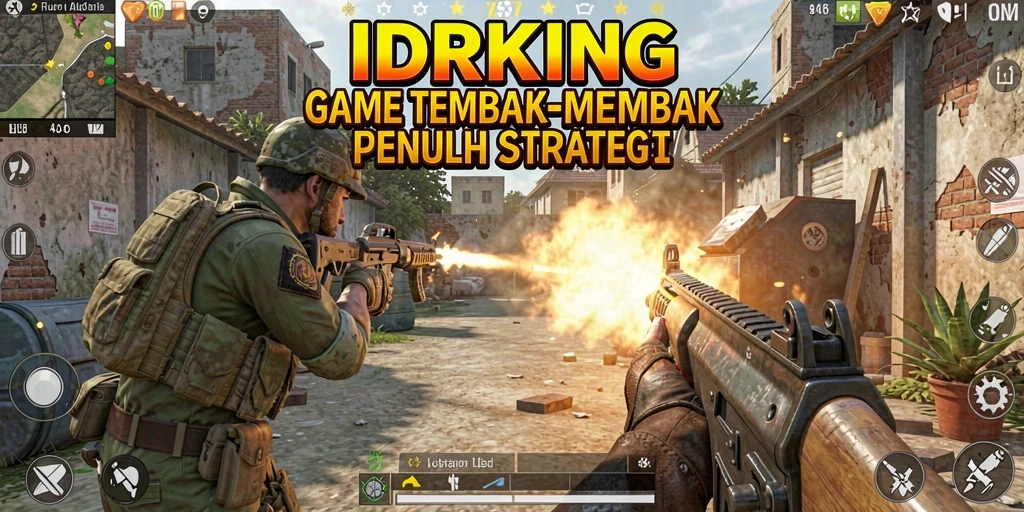 Tampilan aksi seru dalam IDRKING dengan gameplay TPS.