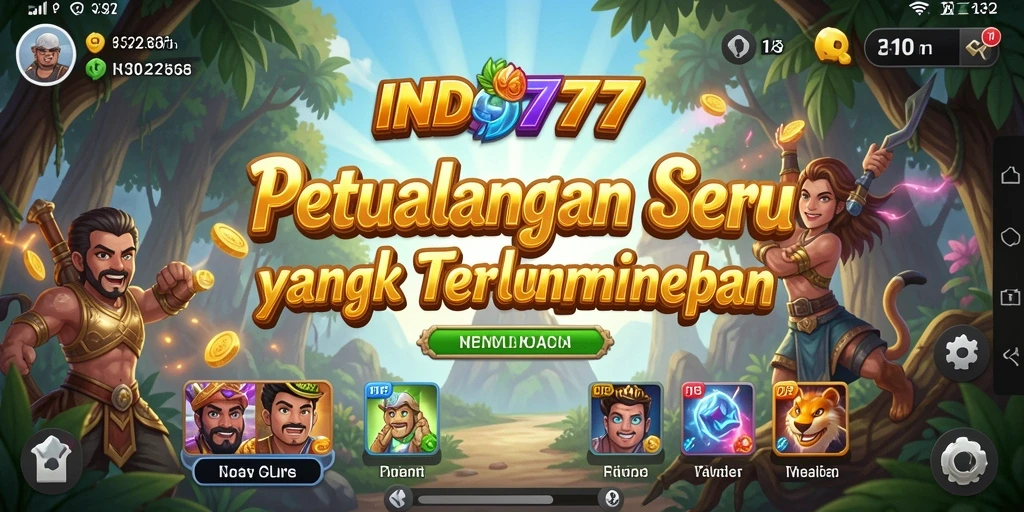Tampilan gameplay petualangan menegangkan di INDO777.