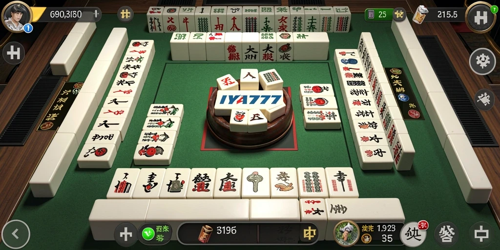 Tampilan gameplay seru dari IYA777 yang menampilkan keseruan permainan Mahjong.