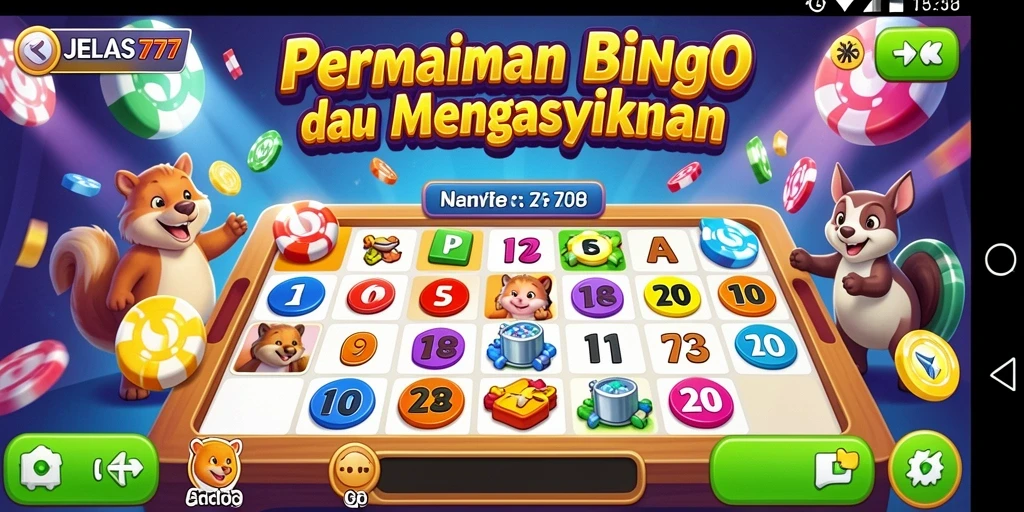 Tampilan gameplay JELAS777 menampilkan keseruan permainan Bingo.