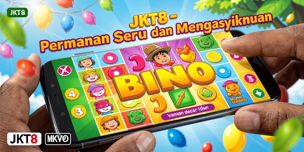 Screenshot gameplay JKT8 yang menampilkan keseruan bermain Bingo.
