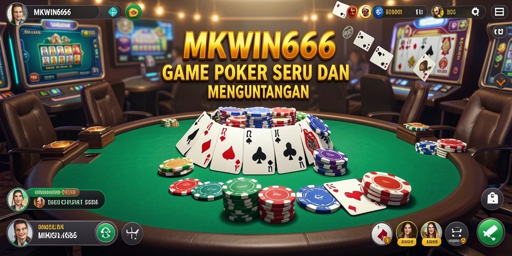 Gameplay seru dan menarik dari permainan Poker di MKWIN666.