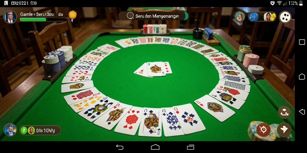 Tampilan gameplay Gaple yang menarik dan interaktif.