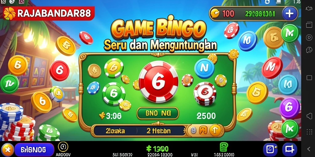 Tampilan gameplay seru RAJABANDAR88 dengan fitur Bingo menarik.
