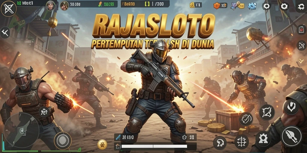 Tangkapan layar gameplay RAJASLOTO yang menegangkan dan penuh aksi.