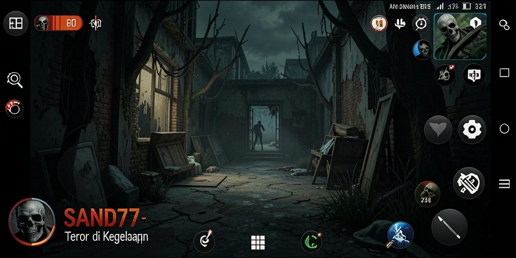 Tampilan menakutkan dari gameplay SAND77 yang mendebarkan.