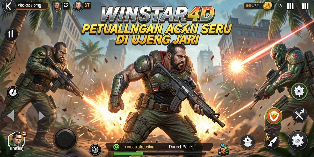 Menampilkan aksi seru dengan grafis memukau di WINSTAR4D.
